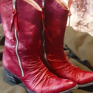 🌵OLD GRINGO Red Leather Cowgirl Boots w/Box